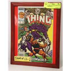 THE THING #12 COLLECTORS COMIC BOOK DISPLAY