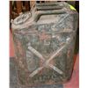 Image 1 : VINTAGE 1945 OMG METAL 5 GALLON GAS CAN (USA)