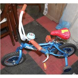KIDS THOMAS NO 1 BIKE WITH TRAINING WHEELS,BELLS