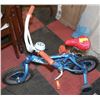 Image 1 : KIDS THOMAS NO 1 BIKE WITH TRAINING WHEELS,BELLS