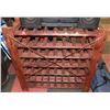 Image 1 : LARGE WOOD WINE RACK 25"X36"