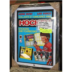 VINTAGE 1984 OPC POSTER WITH GRETZKY STRAIGHT FROM