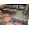 Image 1 : NEW GREY LEATHERETTE L-SHAPED SECTIONAL