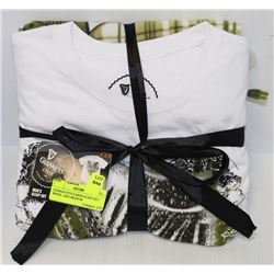 GUINESS STYLE MENS SLEEP SET - WHITE - SIZE MEDIUM