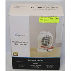 OSCILLATING ELECTRIC FAN HEATER