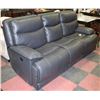 Image 1 : GREY LEATHER ELECTRIC RECLINING SOFA