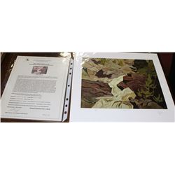 RAGGED FALLS BY A.J. CASSON, WITH COA/APPRAISAL