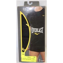 EVERLAST 2 PACK MENS TSHIRTS - BLACK - SIZE MEDIUM