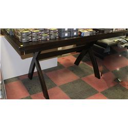 NEW WOOD TONE BAR TABLE (MINOR DAMAGE)