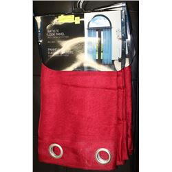 SET OF 4 DRAPERY PANELS (EACH IS 54 X 86) - RED