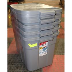 SET OF 4 RUBBERMAID ROUGHNECK 68-L