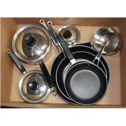 BOX W/LAGOSTINA POTS & PANS W/LIDS -