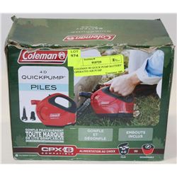 COLEMAN 4D QUICK PUMP BATTERY OPERATED AIR PUMP