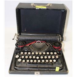 ANTIQUE UNDERWOOD STANDARD PORTABLE TYPEWRITER