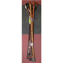 LOT OF ASSORTED CANES, SOME WOODEN, SOME
