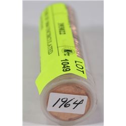 TUBE OF 1964 UNCIRCULATED CANADIAN