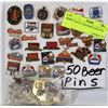 Image 1 : 50 COLLECTORS BEER LAPEL PINS