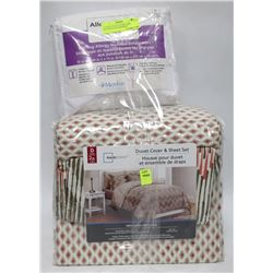 DOUBLE DUVET COVER AND MATTRESS ENCASEMENT