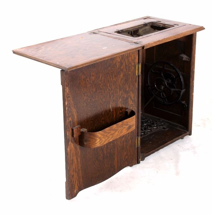 Quarter Sawn Oak Hideaway Sewing