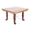 Image 1 : Quarter Sawn Oak Claw Foot Table 19th C.