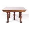 Image 3 : Quarter Sawn Oak Claw Foot Table 19th C.