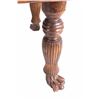 Image 5 : Quarter Sawn Oak Claw Foot Table 19th C.