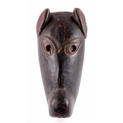 RARE 19th Century Haida Carved Wooden Wolf Mask