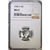 Image 1 : 1945-S MERCURY DIME, NGC MS-67