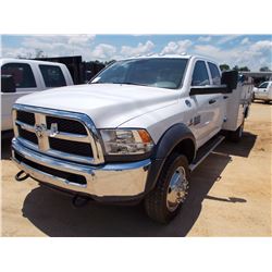 2015 DODGE RAM 5500 HD SERVICE TRUCK, VIN/SN:3C7WRNEL3FG508454 - 4X4, CREW CAB, CUMMINS TURBO DIESEL