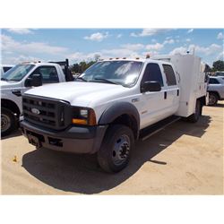 2006 FORD F550 SERVICE TRUCK, VIN/SN:1FDAW57P26ED31260 - 4X4, CREW CAB, POWERSTROKE DIESEL ENGINE, A