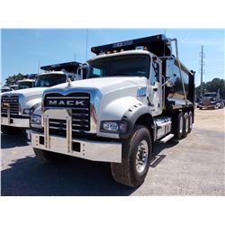 2017 MACK GU713 DUMP, VIN/SN:1M2AX07C5HM031311 - TRI-AXLE, 445 HP MACK MP8, MACK T-310M TRANS, ENGIN
