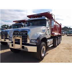 2017 MACK GU713 DUMP, VIN/SN:1M2AX07C7HM061491 - TRI-AXLE, 455 HP MACK MP8 ENGINE, 10 SPD MACK T310M