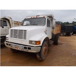 1996 INTERNATIONAL 4700 DUMP, VIN/SN:1HTSCAAR8TH281962 - S/A, INTL DIESEL ENG, A /T, 10' HEIL STEEL 