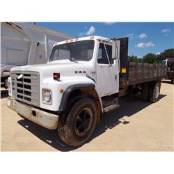 1983 INTERNATIONAL S1764 FLATBED DUMP, VIN/SN:1HTAA17E5DHA21240 - S/A, INTL DIESEL ENG, 6 SPD TRANS,