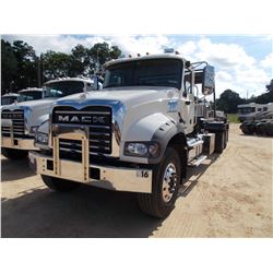 2016 MACK GU713 ROLL OFF, VIN/SN:1M2AX04C6GM028260 - T/A, 405 HP MACK MP7 ENG, ALLISON 4500 RDS A/T,
