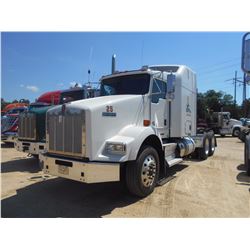 2012 KENWORTH T800 TRUCK TRACTOR, VIN/SN:1XKDDPP9X6CJ328993 - T/A, 455 HP PACCAR ENGINE, 10 SPD TRAN