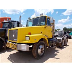 1993 WHITE GMC TRUCK TRACTOR, VIN/SN:4V2JCBLF9PR818269 - 360HP VOLVO VE12 DIESEL ENGINE, 9 SPD TRANS