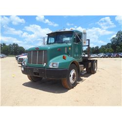 2000 PETERBILT 330 FLATBED, VIN/SN:2NPHND7X9YM549731 - S/A, CAT DIESEL ENGINE, 21K REARS, 12K FRONT,