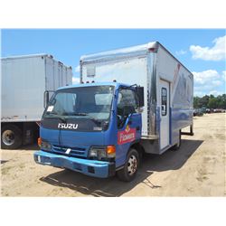 ISUZU VAN DELIVERY TRUCK, VIN/SN:JV7002492 - ISUZU DIESEL ENGINE, A/T, 18' ENCLOSED DELIVERY VAN BOD
