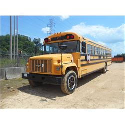 1996 BLUE BIRD SCHOOL BUS, VIN/SN:1GBM7Y1P8TJ103583 - GAS ENG, A/T, ODOMETER READING 120,421 MILES
