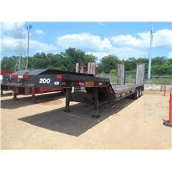 JOHNSON J25 LOWBOY TRAILER, VIN/SN:722667 - T/A, 35' LENGTH, 96" WIDTH, MOTOR GRADER RAMPS, DOVETAIL