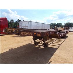 LOWBOY TRAILER, - T/A, 36' LENGTH, 108" WIDTH, MOTOR GRADER RAMPS, DOVETAIL, RAMPS