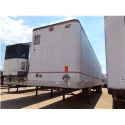 1989 GREAT DANE 48' DRAG BOX VAN, VIN/SN:1GRAA9624KB142590 - SWING DOORS, 285/75R24.5 TIRES, DISC WH