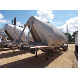 1985 FRUEHAUF HABF2-J DRY BULK TRAILER, VIN/SN:1H4B04227FL019603 - T/A, 1040 CU FT, 3 POD, ALUM, AIR