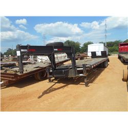 30' GOOSENECK TRAILER, - DOVETAIL, RAMPS (BILL OF SALE ONLY)