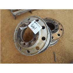 (2) 8.25X24.5 ALUMINUM RIMS