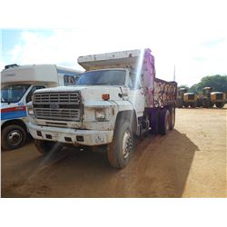 1994 FORD 7900 DUMP, VIN/SN:1FDYL90E6RVA03362 - T/A, DIESEL ENG, A/T, STEEL DUMP BODY, DISC WHEELS (