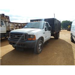2000 FORD F450 DUMP, VIN/SN:1FDXF46F7YED67603 - S/A, POWER STROKE DIESEL, A/T, P/S, DUMP BODY, ODOME
