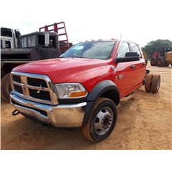 2011 DODGE 5500 CAB & CHASSIS, VIN/SN:3D6WA7CL2BG54482 - CREW CAB, CUMMINS ENG, 6 SPD TRANS, P/S, A/