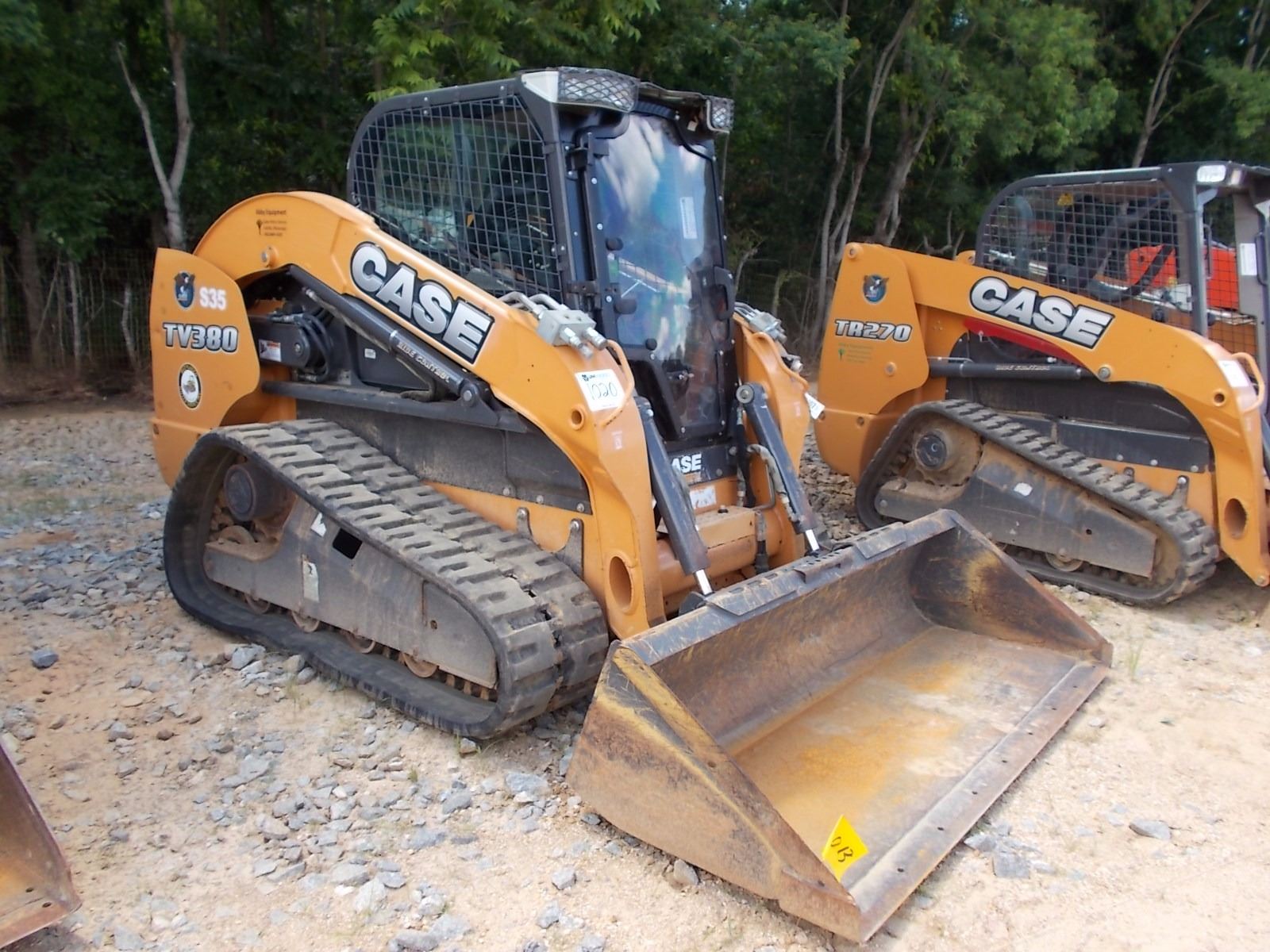 2013 CASE TV380 SKID STEER LOADER, VIN/SNHDM463811 CRAWLER, GP BUCKET, ECAB W/AIR, METER READING